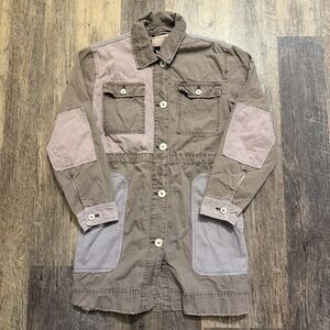 We The Free People Apollo Cargo Gray and Blue Jacket